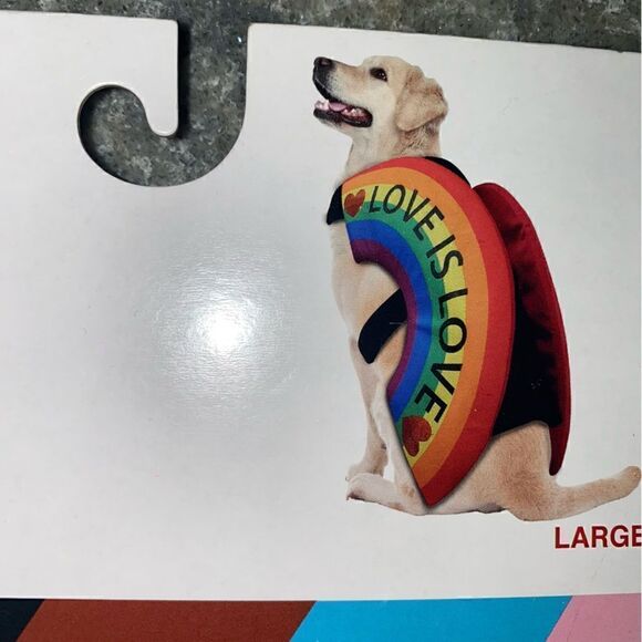 Take Pride Rainbow Side Pet Costume Large NWT - Picture 4 of 6